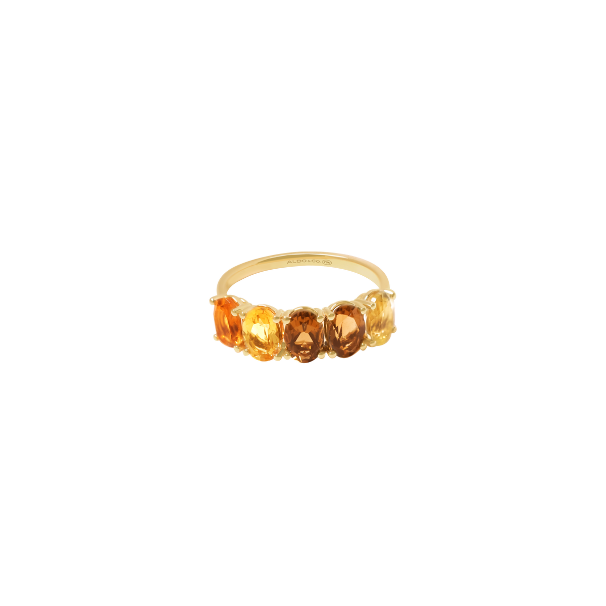 Anillo en oro amarillo de 18K cintillo