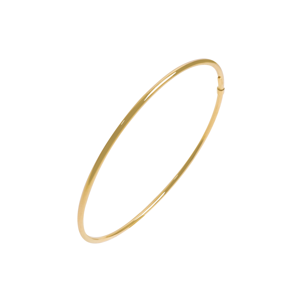 Pulsera en oro amarillo de 18K aro rígido tubular