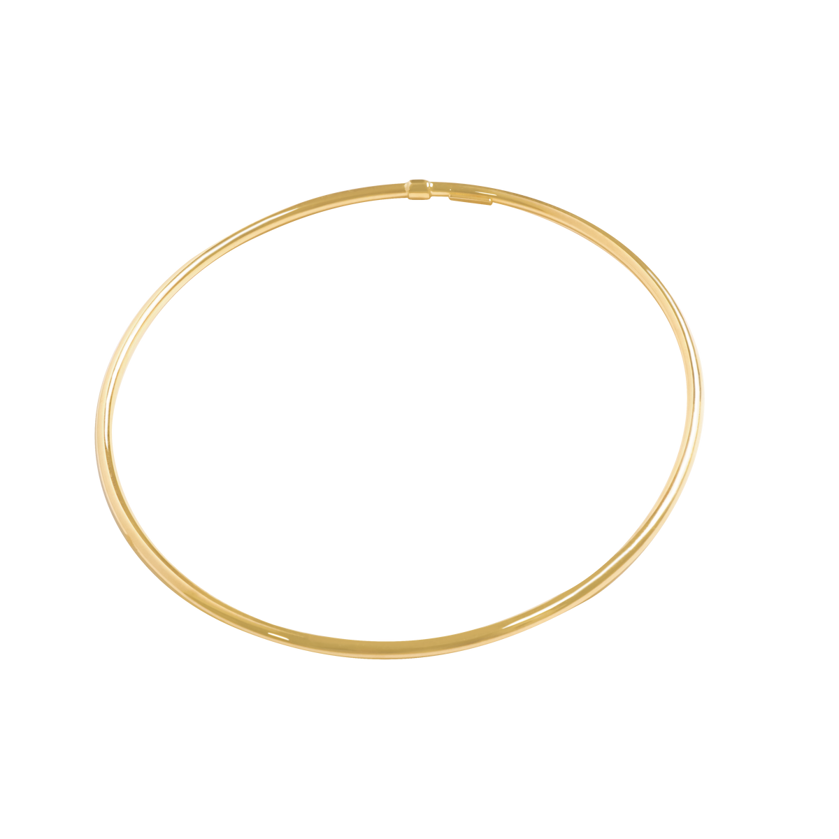 Pulsera en oro amarillo de 18K aro rígido tubular