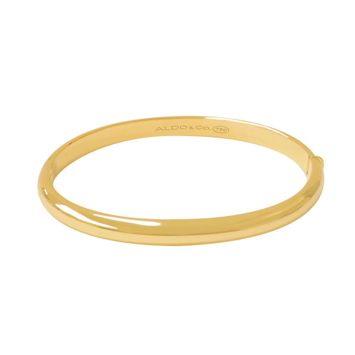 Pulsera en oro amarillo de 18K bangle oval