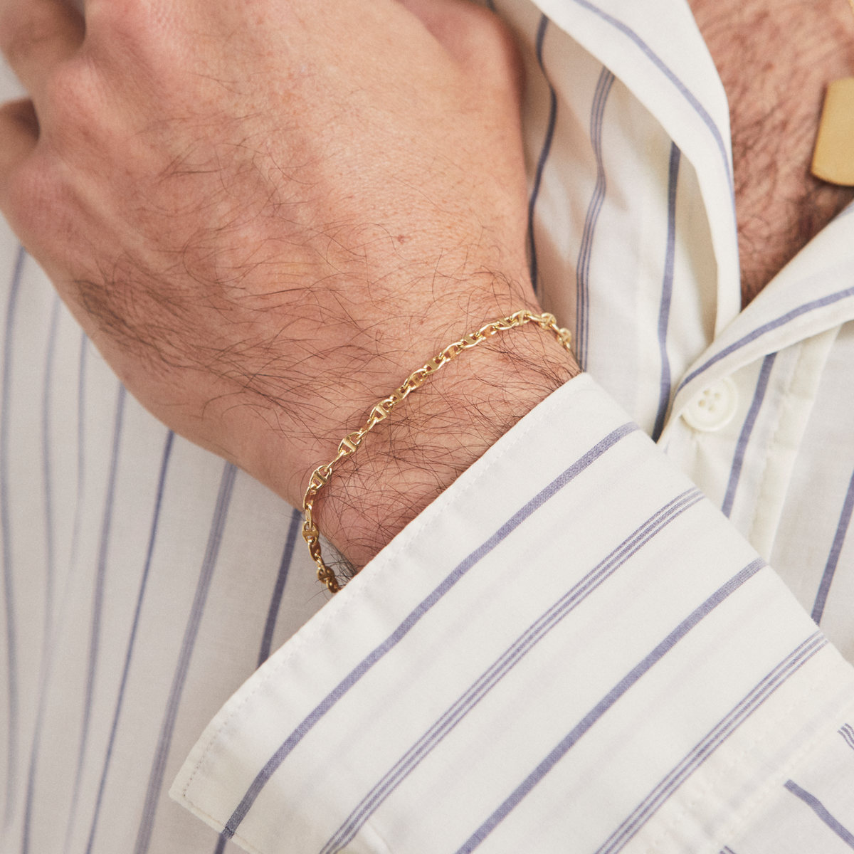 Pulsera oro amarillo de 18k ovales