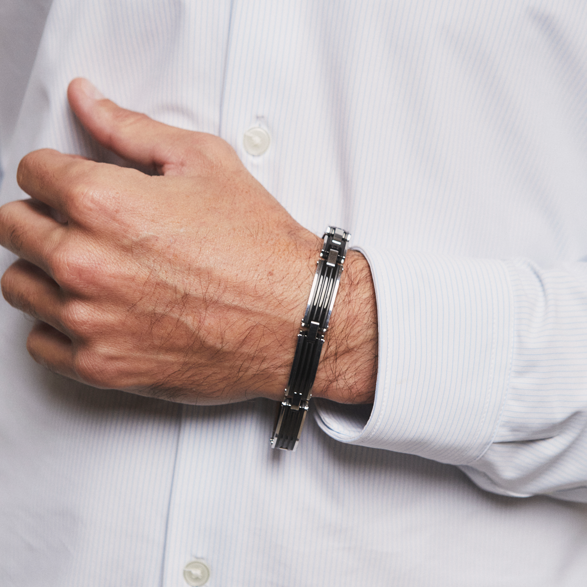 Pulsera acero negro