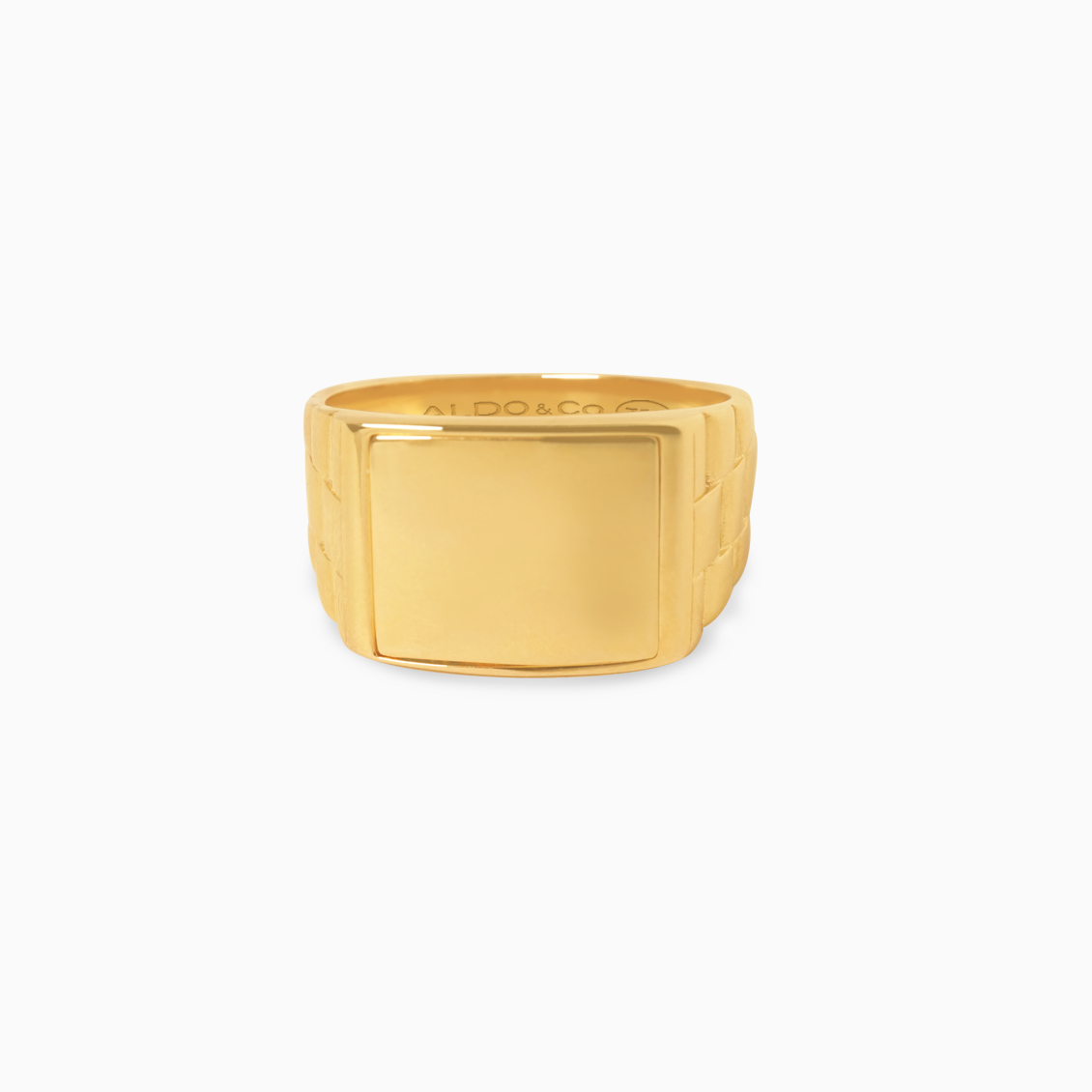 Anillo en oro amarillo de 18K chevalier Aldo Co